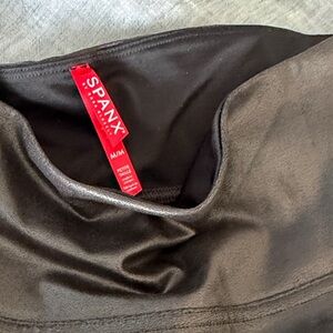 SPANX Shiny Black Leggings